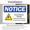 Signmission Electrical Room Storage Prohibited Sign With Symbol, 5 in W x Rectangle, Vinyl Decal OS-2PACK-NS-D-35-L-11690 - alternate 3